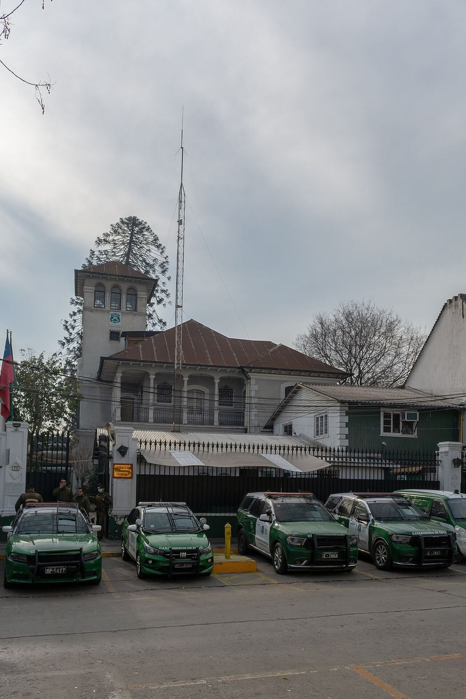 El torreón de la 2ª Comisaría de Santiago, en calle Toesca